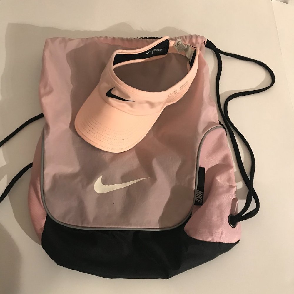 peach nike slides